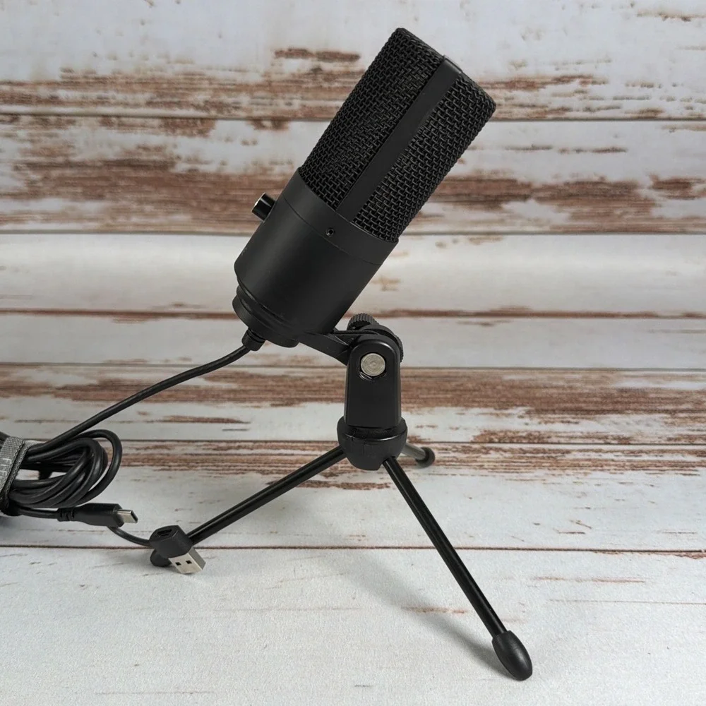 FIFINE USB Microphone Cardioid Condenser Mic with Desktop Tripod Stand